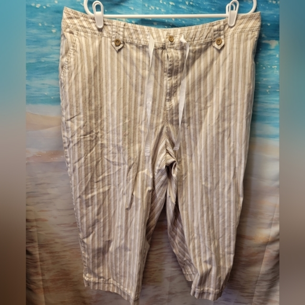 Relativity Ladies Size‎ 20 Striped Capri Pants